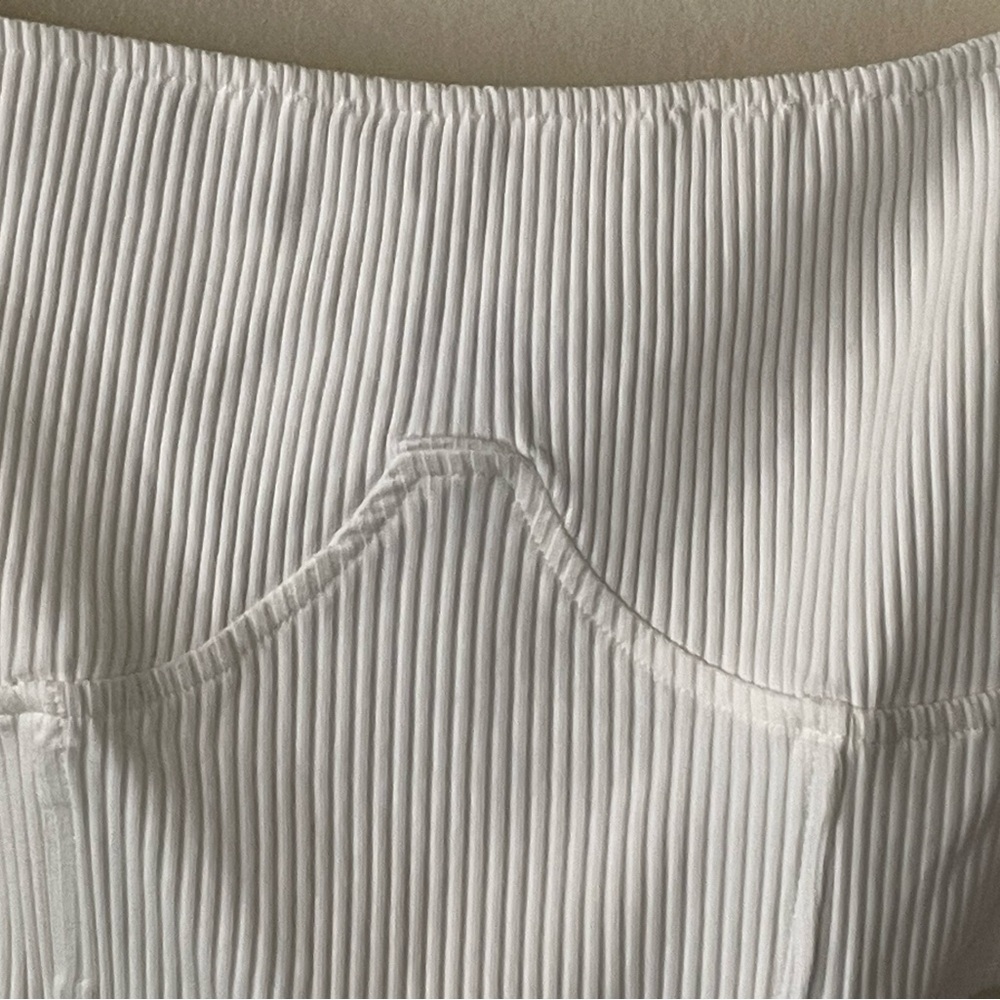 Sabo white short puff sleeve corset cropped top - Picture 4 of 12